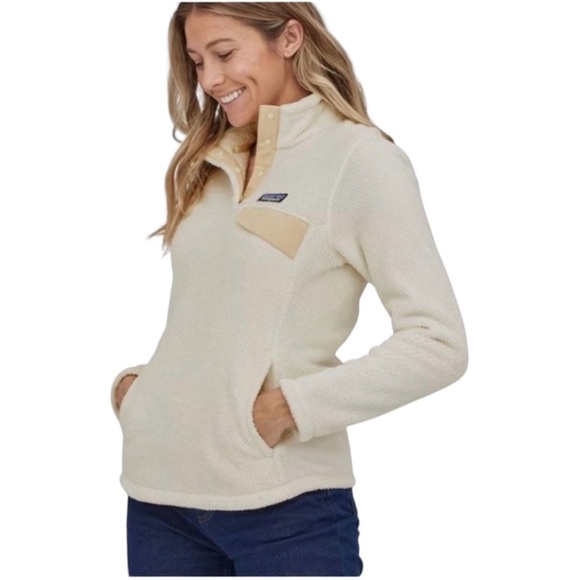 Patagonia Sweaters - PATAGONIA Re-Tool Snap T Fleece Pullover in Raw Linen Size XS —Super Comfortable
